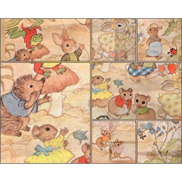 Drawing Board Hankie with Animals/Woods - Picture 1 of 13